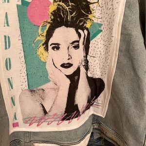 Madonna Denim Jacket Hand Crafted Upcycled